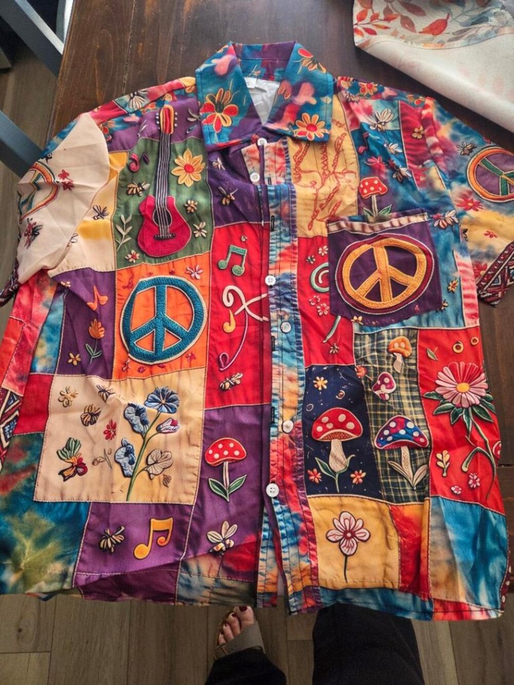 MEN"S HIPPIE SHIRT Short Sleeves